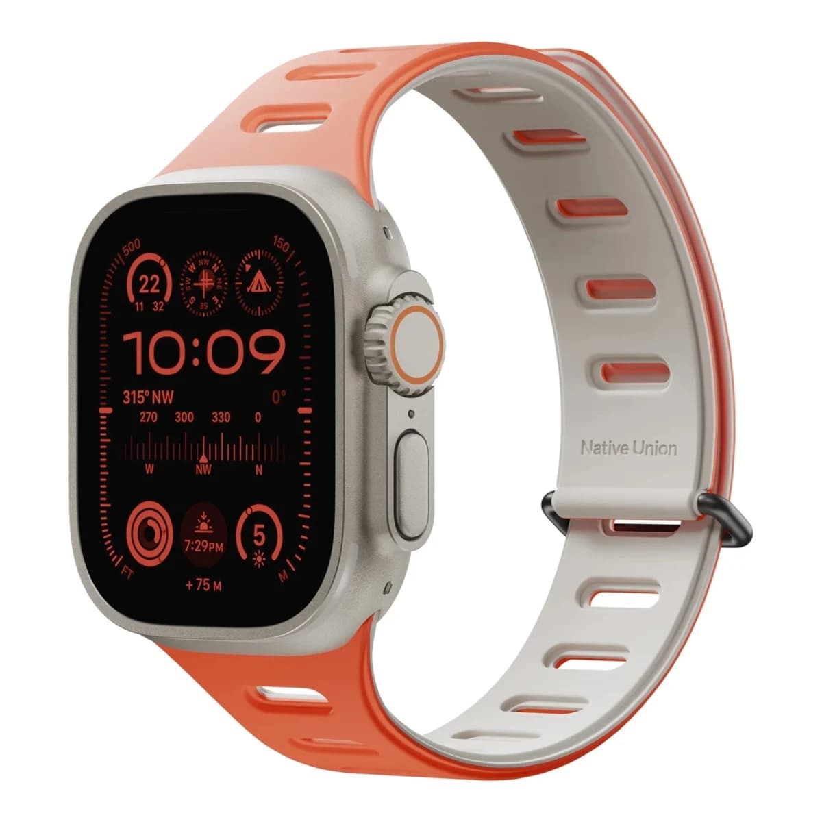 NATIVE UNION Remen za Apple Watch Active Watch Band, Ultra, 42/44/45/49mm, Oxyfire/Sandstone