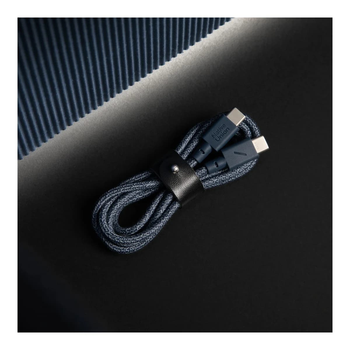 NATIVE UNION USB-C Kabl Belt Cable, USB-C na USB-C, 1,2m, Navy