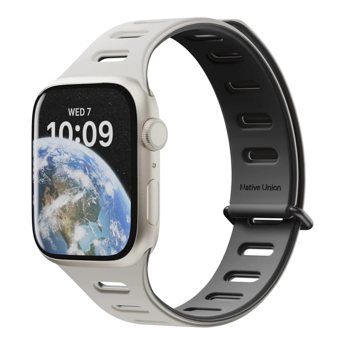 NATIVE UNION Remen za Apple Watch Active Watch Band, 42/44/45/49mm, Black/Sandstone