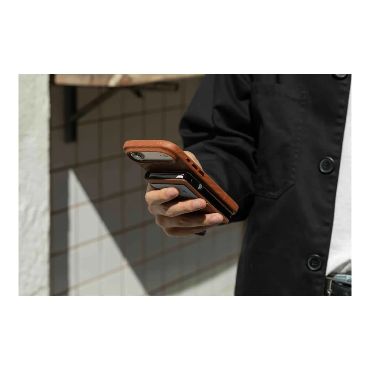NATIVE UNION Novcanik Slide Wallet, Tan