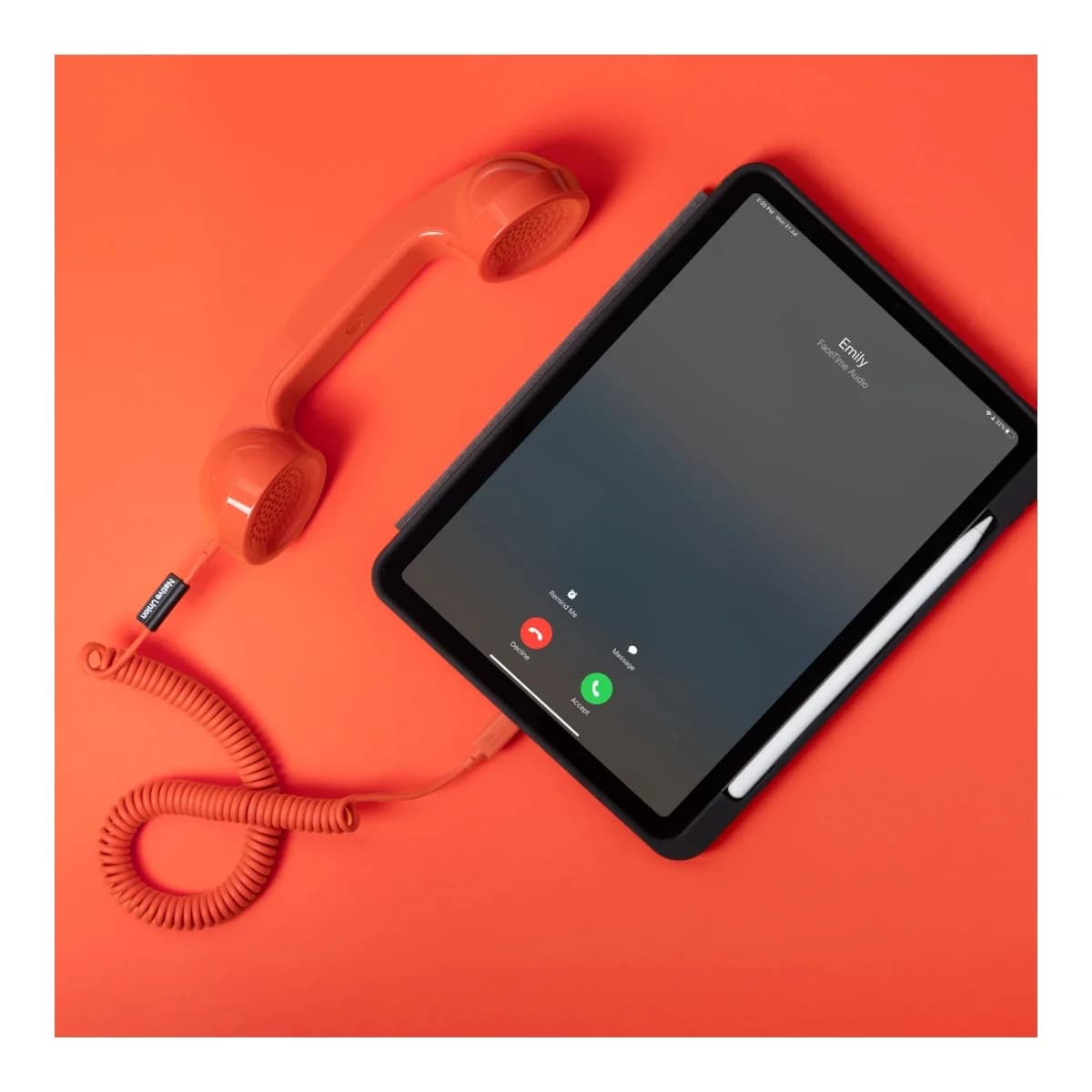NATIVE UNION Telefonska slušalica Pop Phone, Alarm Red