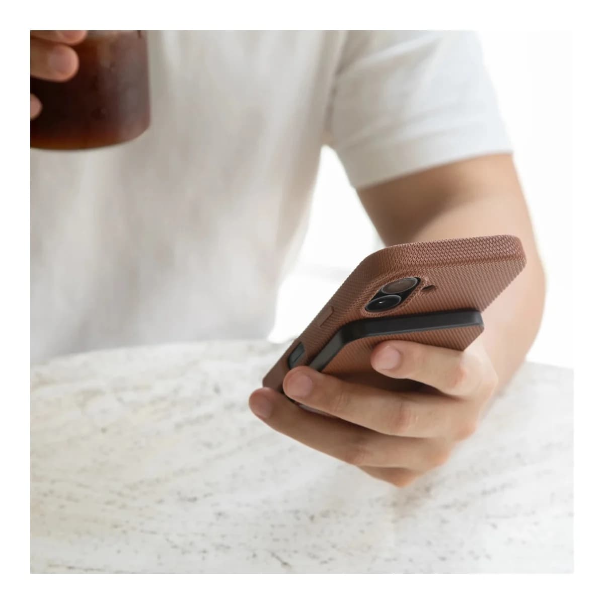 NATIVE UNION Power Bank (Re)Classic, 5000mAh, Qi2, Tan