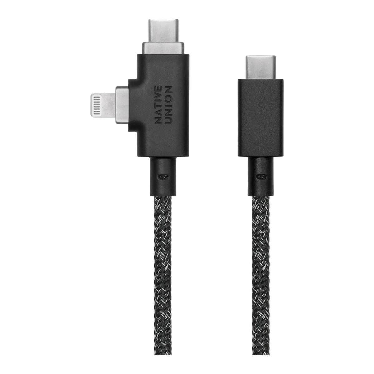 NATIVE UNION Kabel Belt Cable Duo Pro, USB-C na USB-C/Lightning, 240W, 2,4m, Cosmos