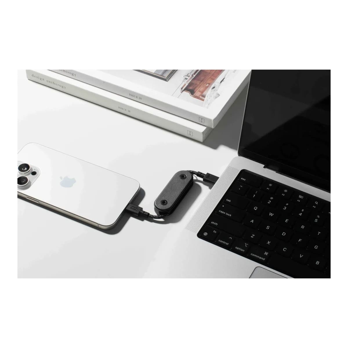 NATIVE UNION Kabl Pocket USB-C na USB-C, Crni