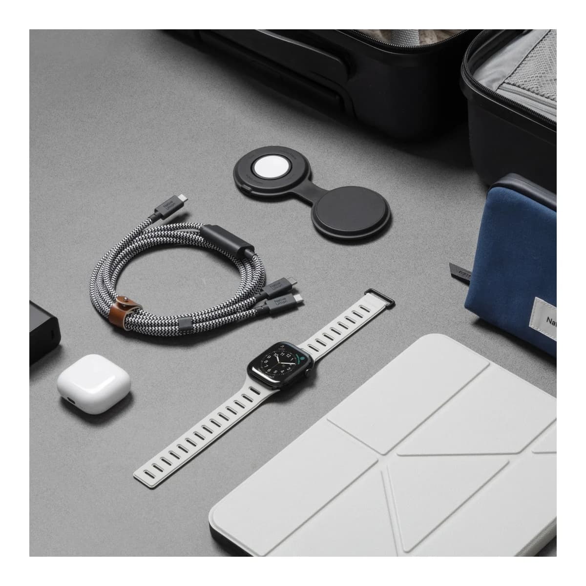 NATIVE UNION Kabl Belt Cable 2-in-1, USB-C na USB-C, 140W, Zebra