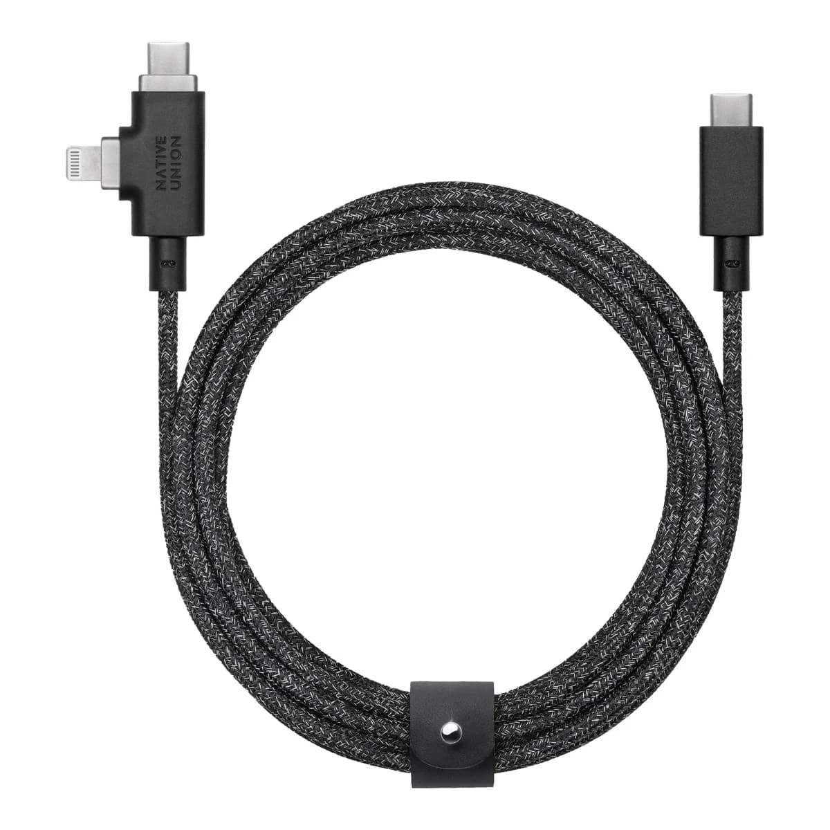 NATIVE UNION Kabel Belt Cable Duo Pro, USB-C na USB-C/Lightning, 240W, 2,4m, Cosmos