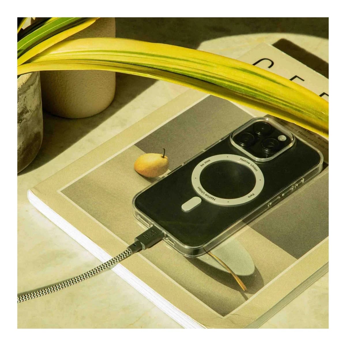 NATIVE UNION USB-C Kabel Belt Cable XL, 3m, USB-C na USB-C, Zebra