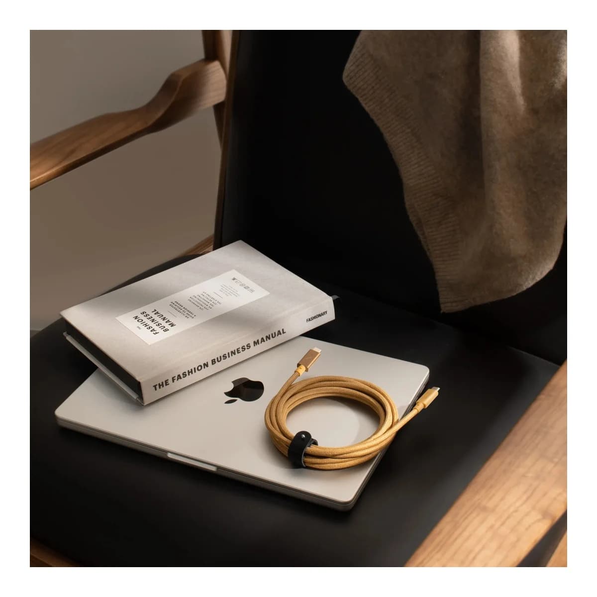 NATIVE UNION USB-C Kabel Belt Cable Pro 240W 2,4m, USB-C na USB-C, Kraft