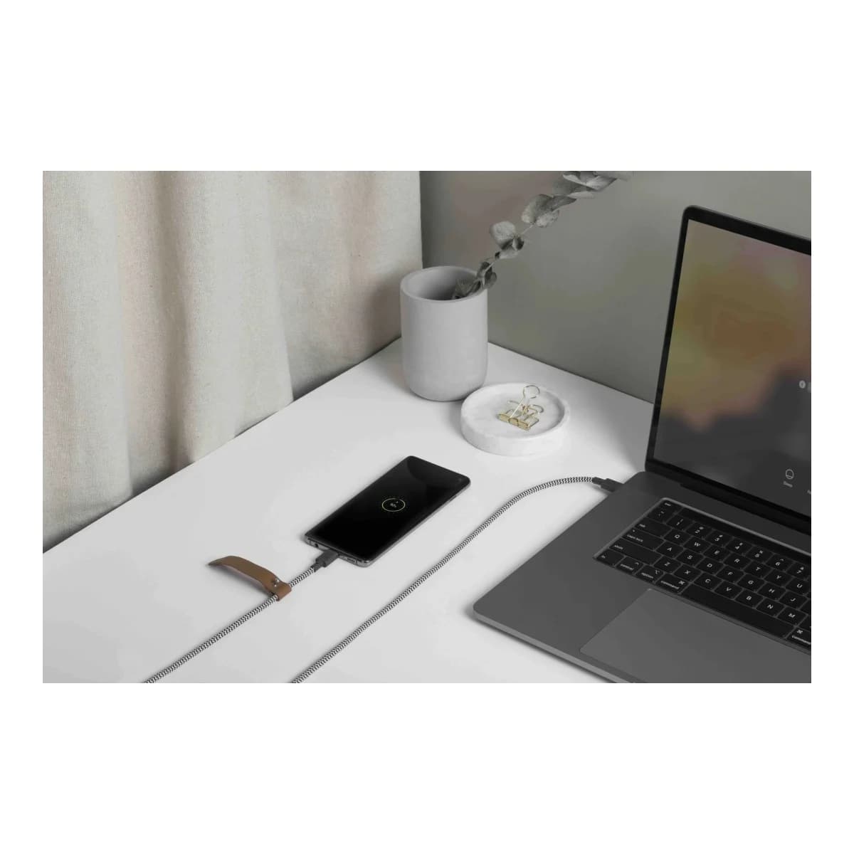 NATIVE UNION Kabel Belt Cable, USB-C na USB-C, 1,2 m, Zebra