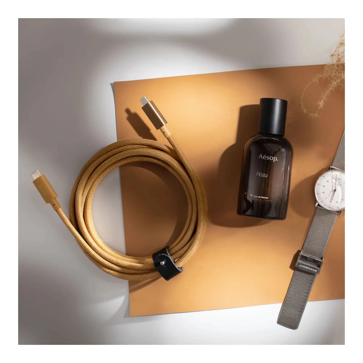 NATIVE UNION USB-C Kabel Belt Cable Pro 240W 2,4m, USB-C na USB-C, Kraft