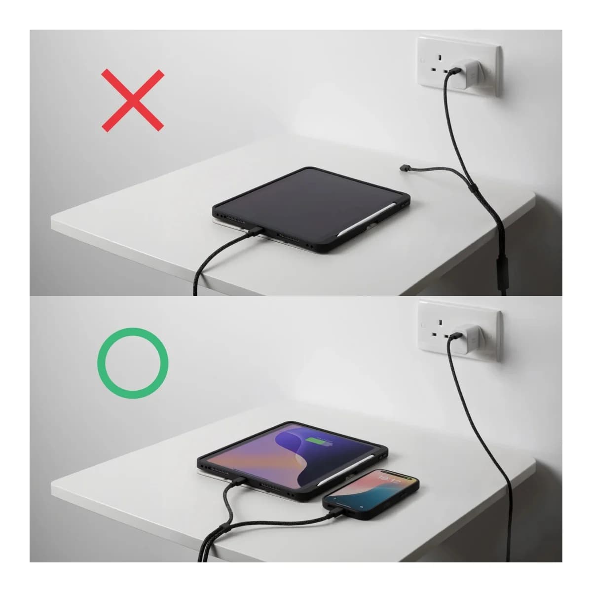 NATIVE UNION Kabel Belt Cable 2-u-1, USB-C na USB-C, 140W, Cosmos