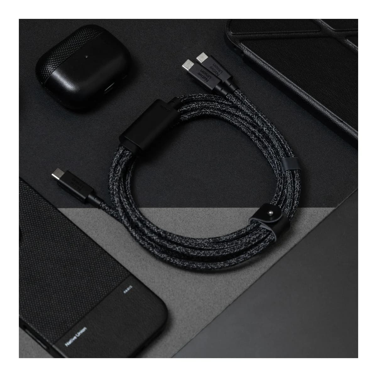 NATIVE UNION Kabel Belt Cable 2-u-1, USB-C na USB-C, 140W, Cosmos
