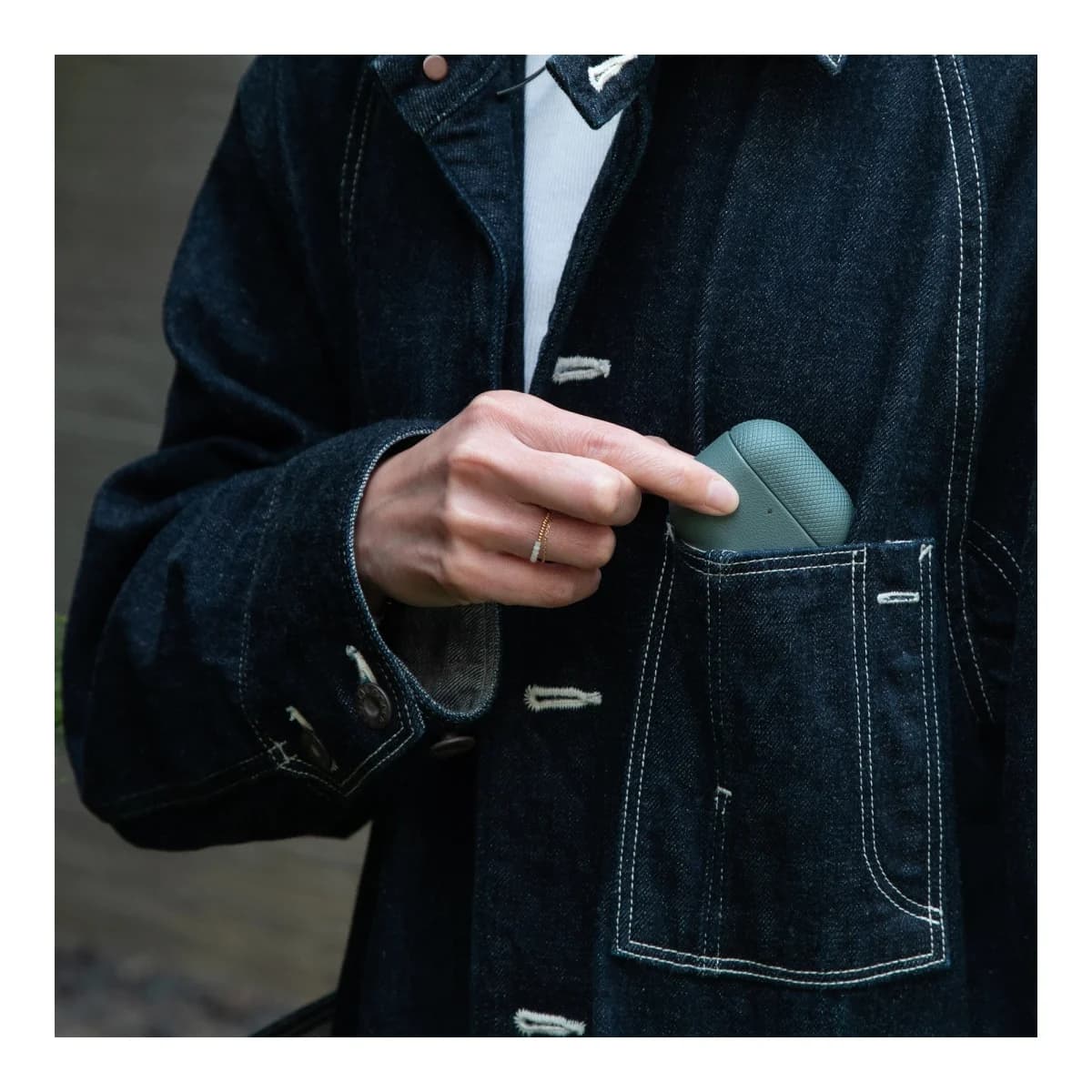 NATIVE UNION Futrola za AirPods 4 (Re)Classic, Slate Green