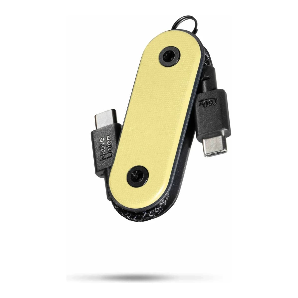NATIVE UNION Kabl Pocket USB-C to USB-C, Lemon