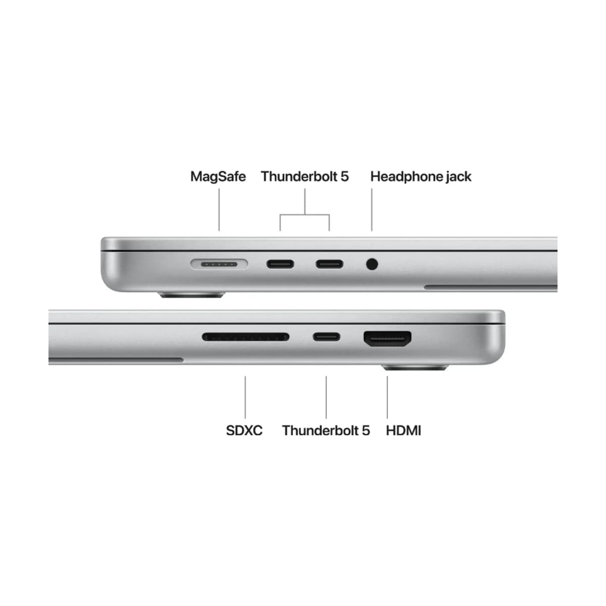 APPLE Laptop MacBook Pro A3429 16" Apple M5 Max 18-core CPU, 2TB SSD, 64GB RAM, Silver, 40-core GPU