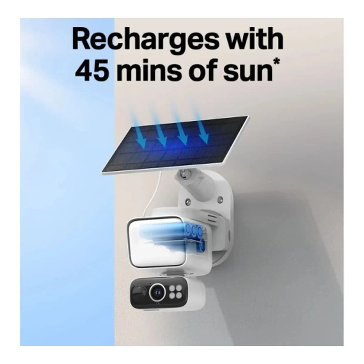 TP-Link Outdoor Solar-Powered Wi-Fi Floodlight Pan/Tilt Camera Tapo C615F KIT