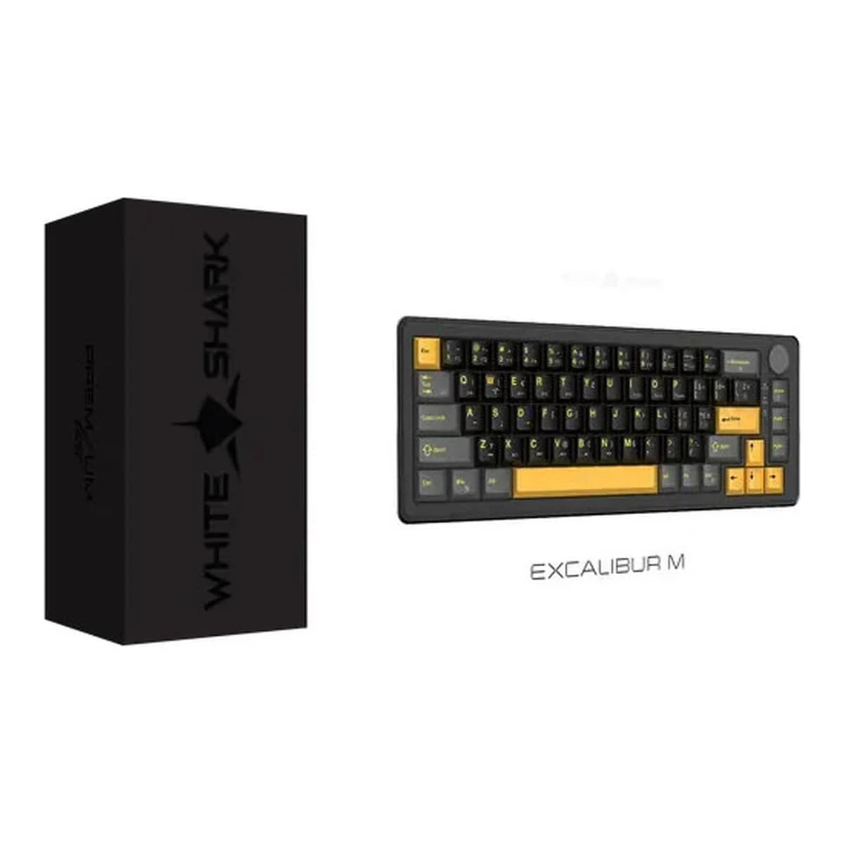 WHITE SHARK Tastatura Mehanicka EXCALIBUR-M, USB, Compact 60%, RGB Backlight, HR Layout