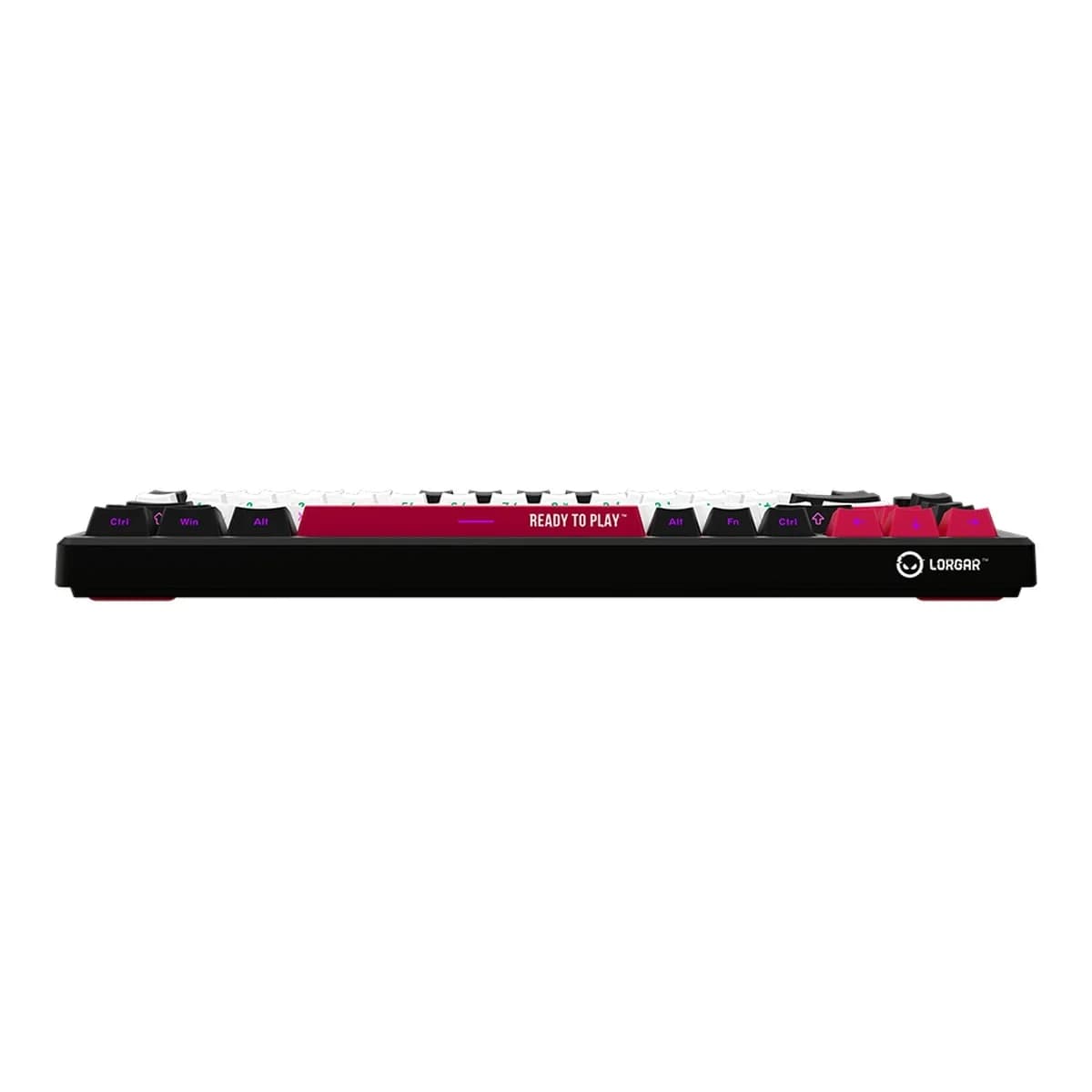 LORGAR Tastatura KBP7075W, Bezicna, Mehanicka, 75%, Gaming, Black/Red, EN raspored