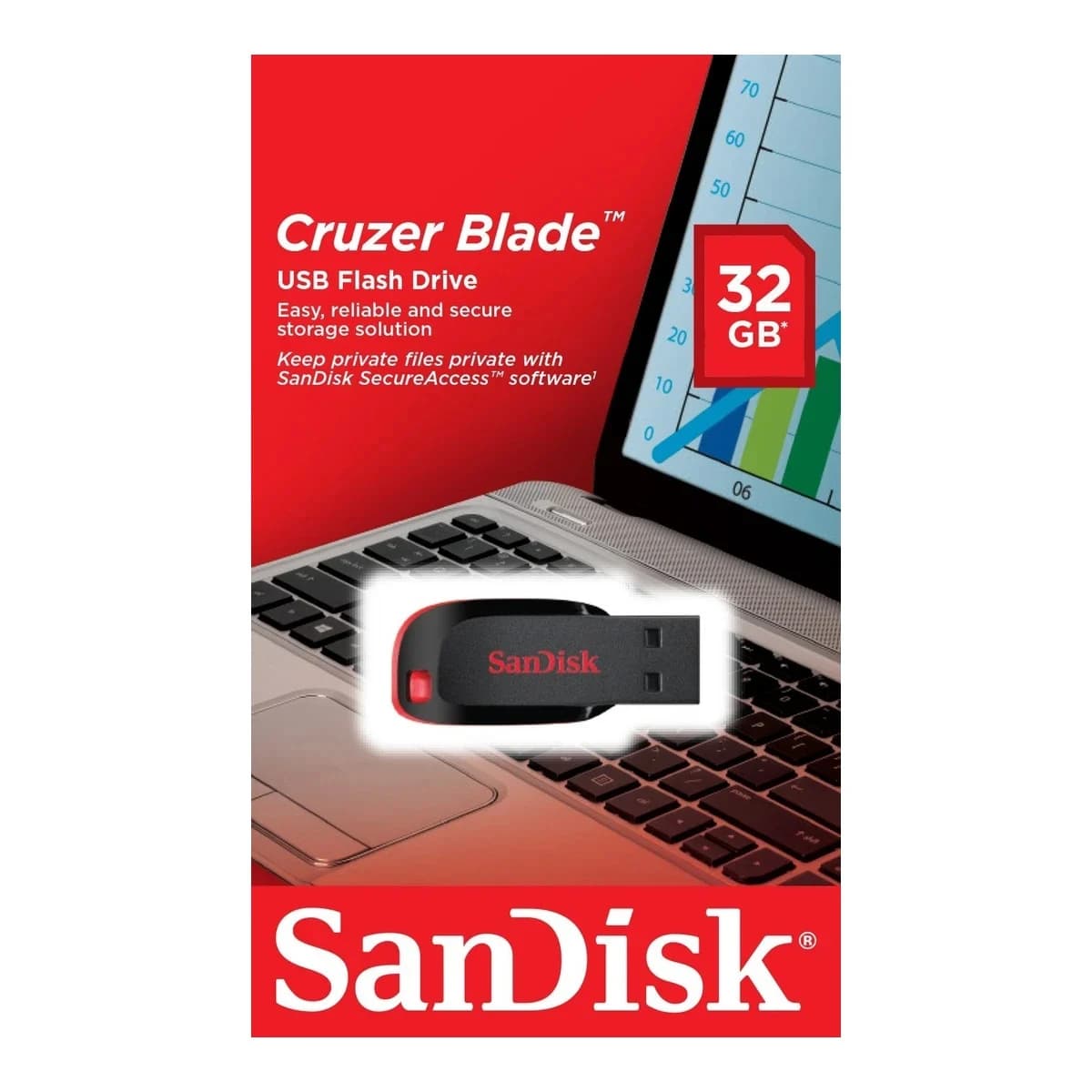 SanDisk USB Stick 32GB Cruzer Blade USB 2.0