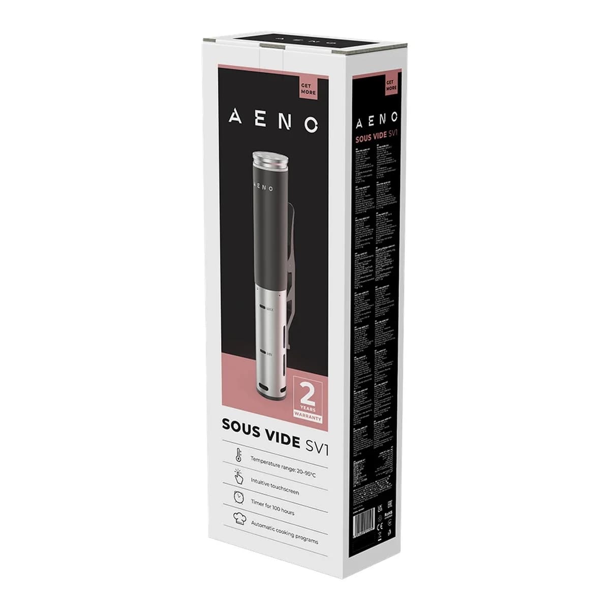 AENO Sous Vide SV1, 1200W, 4 automatska programa, LCD zaslon osjetljiv na dodir, IPX7, Timer