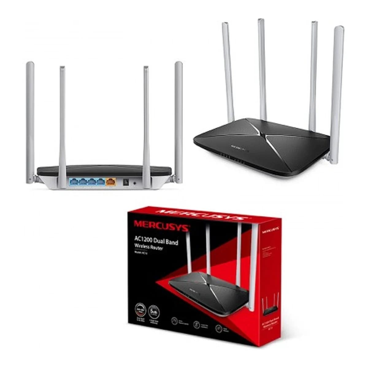 MERCUSYS Router WiFi 5 AC1200 AC12, Dual Band