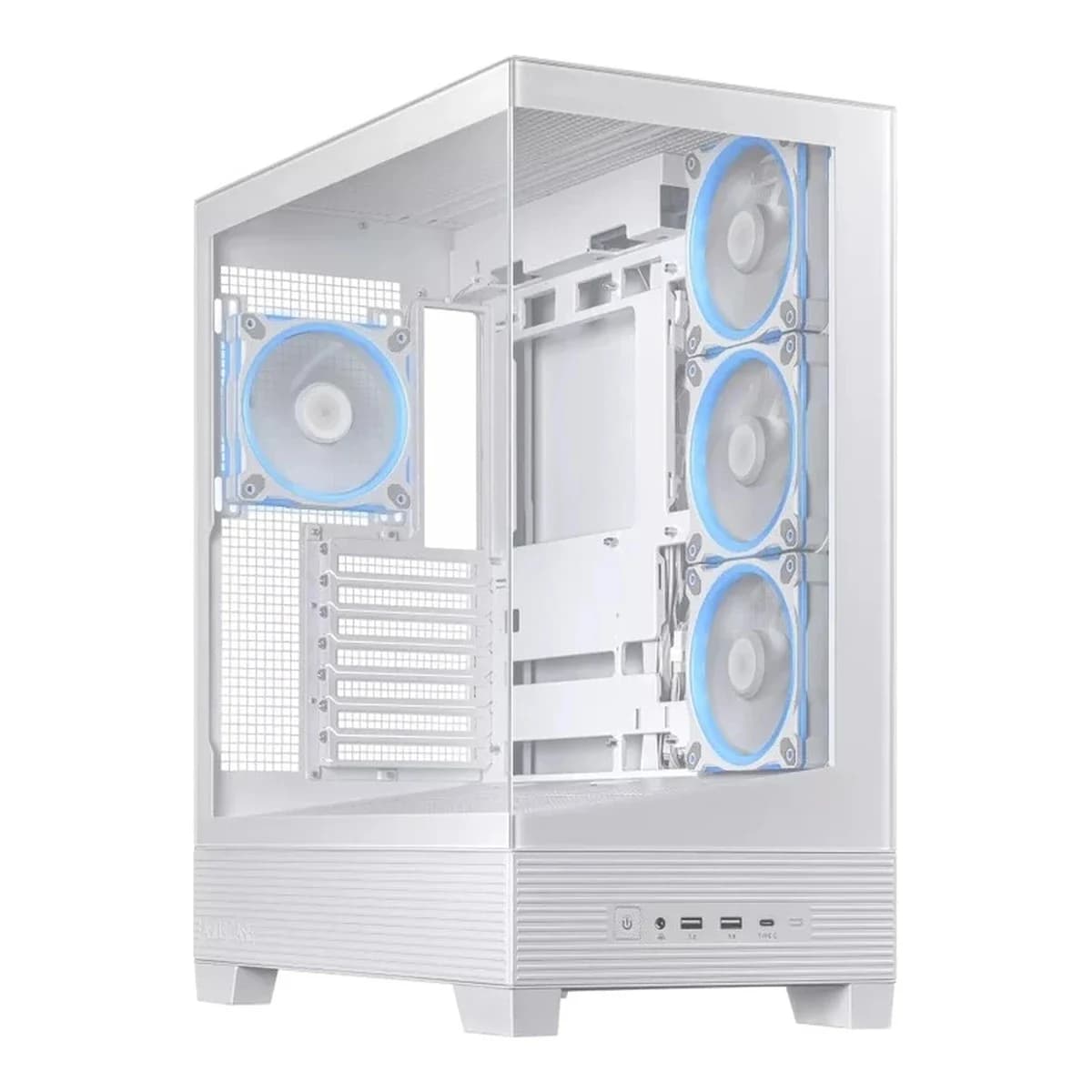 ASUS Kuciste A31 PLUS TG, Mid Tower ATX, Bijelo, 4x 120mm ARGB, Kaljeno Staklo