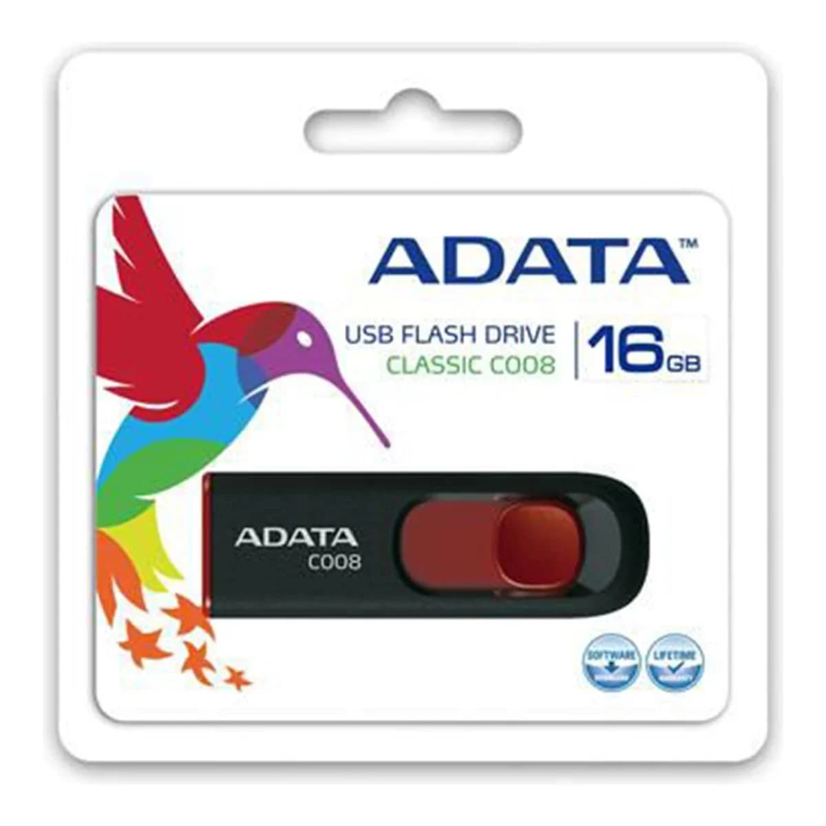 ADATA UFD 16GB C008 Black USB 2.0, R/W: 30/10MBps