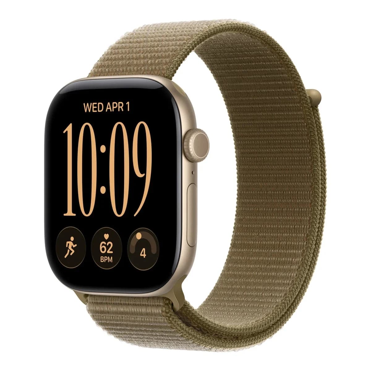 APPLE Remen za pametni sat 46mm Olive Sport Loop, Maslinasta boja