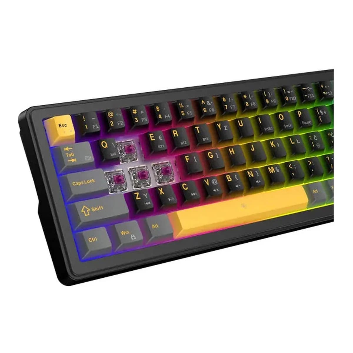 WHITE SHARK Tastatura Mehanicka EXCALIBUR-M, USB, Compact 60%, RGB Backlight, HR Layout