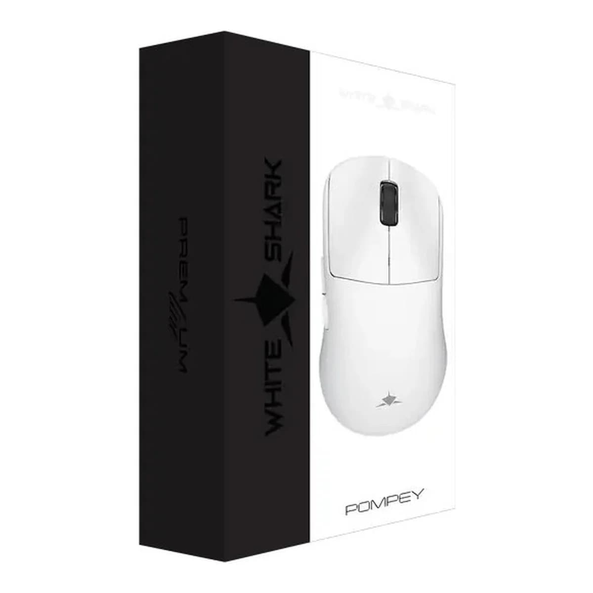 WHITE SHARK Miš Gaming POMPEY WGM-9014, Bluetooth/2.4GHz/USB, 26000 DPI, 52g Ultralight