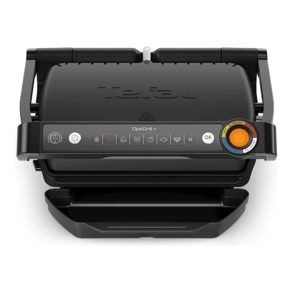 TEFAL Kontaktni roštilj Optigrill+ Black GC717810, 6 automatskih programa, automatska prilagodba vremena kuhanja, tehnologija mjerenja debljine