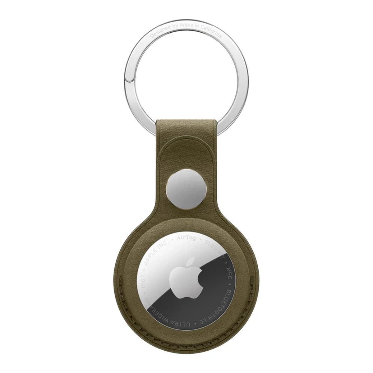 APPLE Privjesak za ključeve AirTag FineWoven Key Ring, Dark Olive