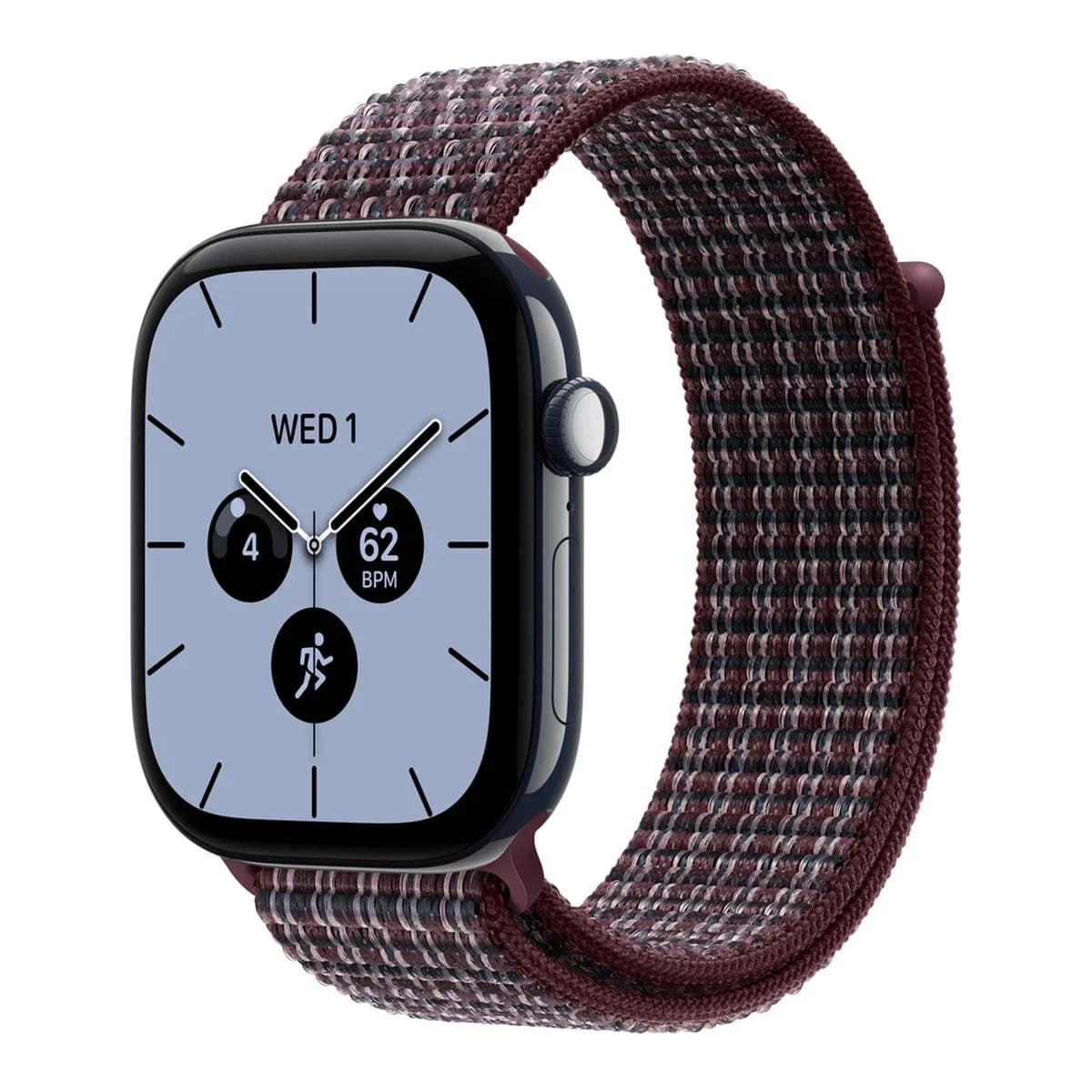 APPLE Remen za Apple Watch Burgundy Plaid Sport Loop, 46mm, sportski, karirani uzorak, bordo boja