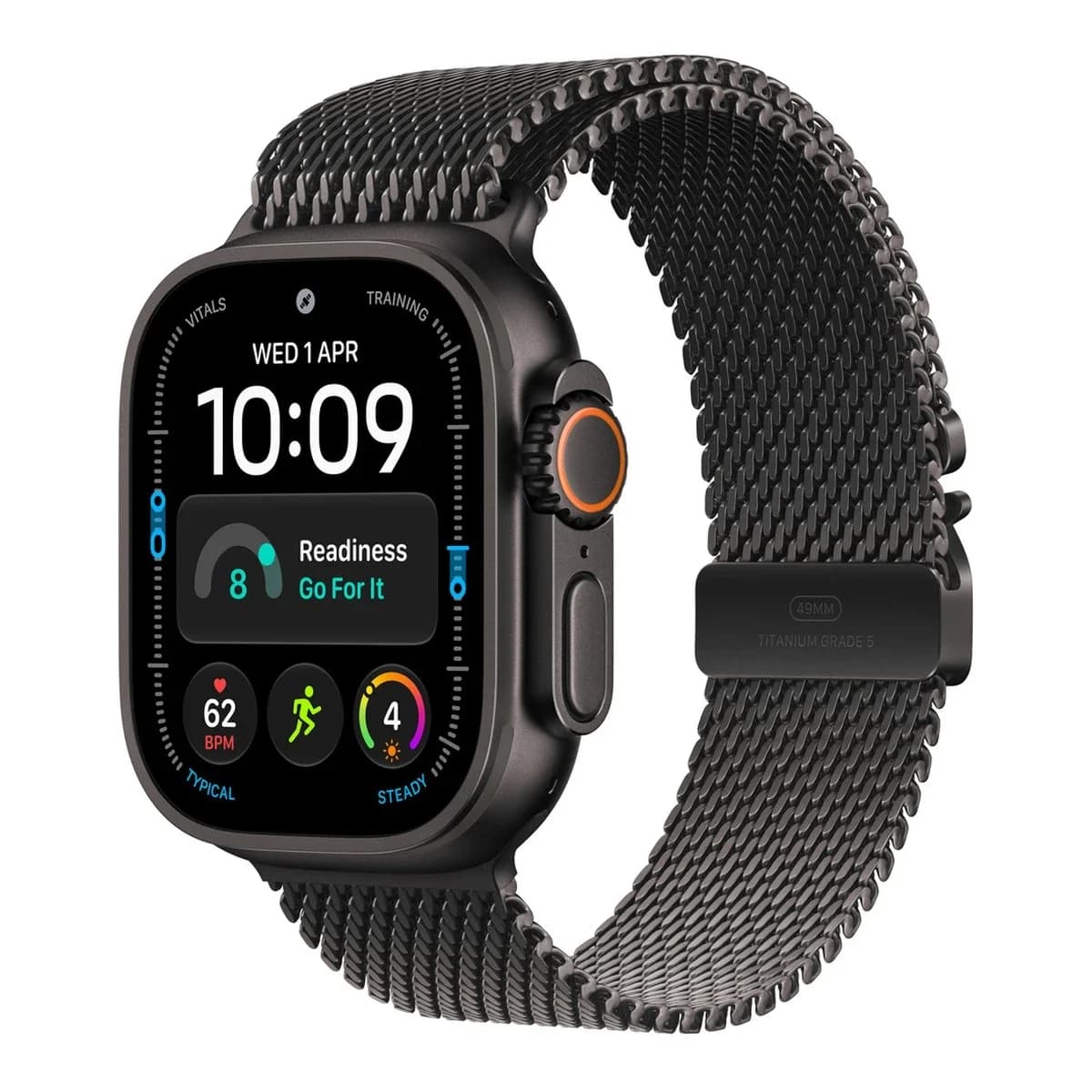 APPLE Remen za Apple Watch Black Titanium Milanese Loop, 49mm, Small