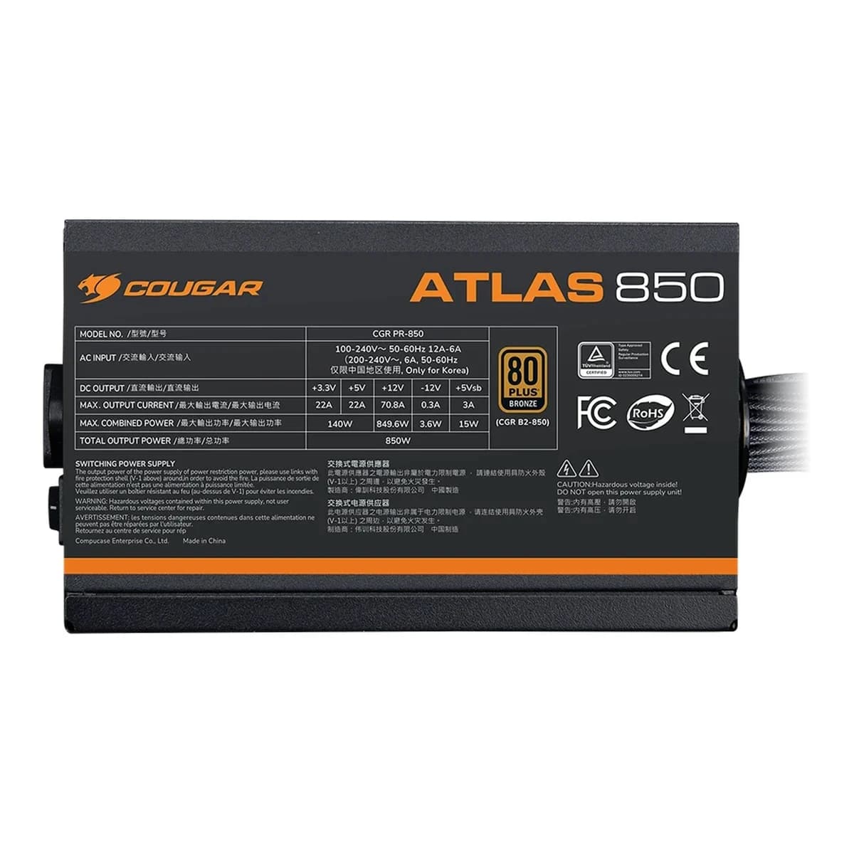 COUGAR Napajanje 650W ATLAS 650, 80+ Bronze