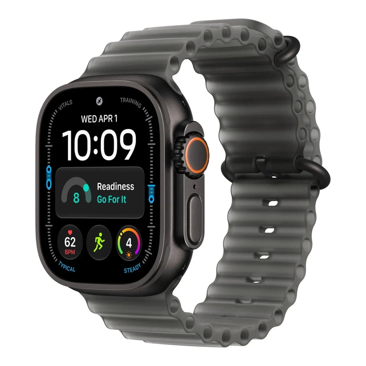 APPLE Narukvica za Apple Watch Ocean Band, 49mm, Translucent Black, Black Titanium Finish