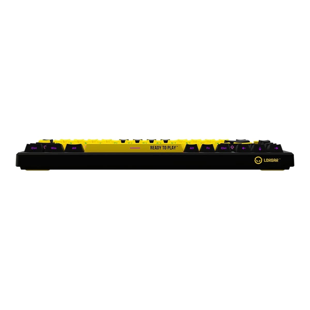 LORGAR Tastatura KBP7075W, Bežična, Mehanička, 75%, Black/Yellow, EN layout