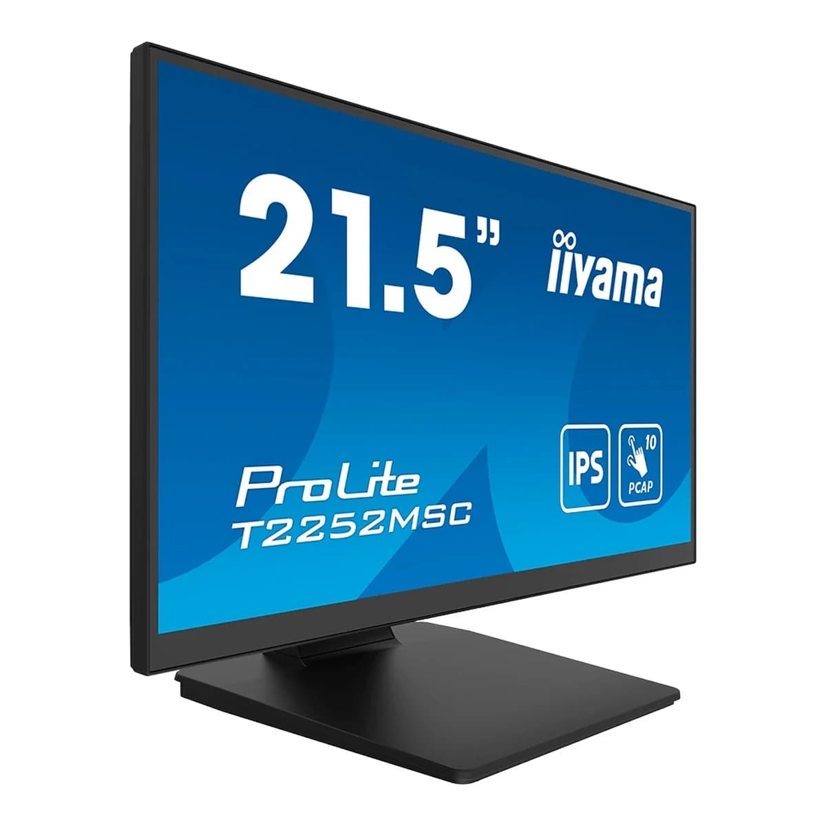 IIYAMA Monitor T2252MSC-B2AG 21.5", IPS Panel, 10pt Touchscreen, Edge-to-Edge Glass, Anti-Glare, HDMI, DP, USB Hub