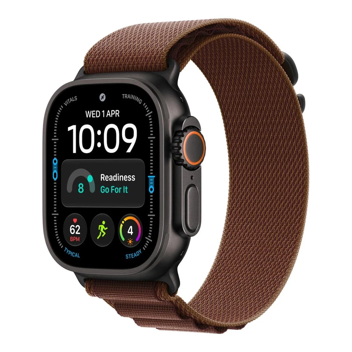APPLE Remen za pametni sat Burgundy Alpine Loop, 49 mm, Medium, Black Titanium Finish