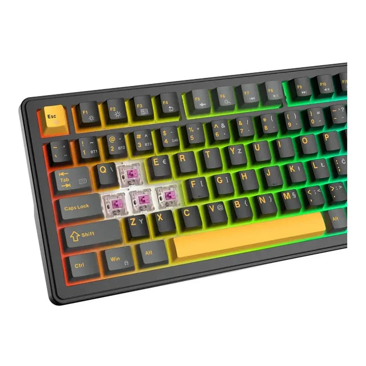 WHITE SHARK Tastatura Mehanicka GK-007152 EXCALIBUR L, Bluetooth/USB/2.4GHz, Wine Red Switch, Full Layout, RGB Hot-Swap