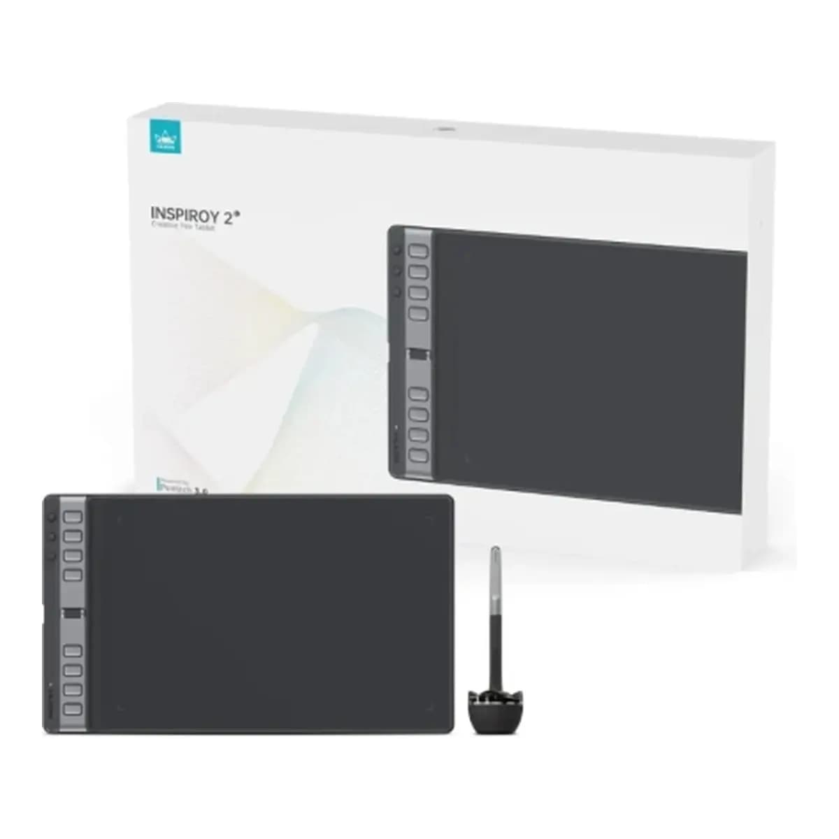 HUION Grafički Tablet Inspiroy 2 L, Radna površina 266.7 × 166.7 mm, 8192 nivoa pritiska, 5080 LPI, USB-C, 8 programabilnih tipki + 3 grupne tipke + točkić