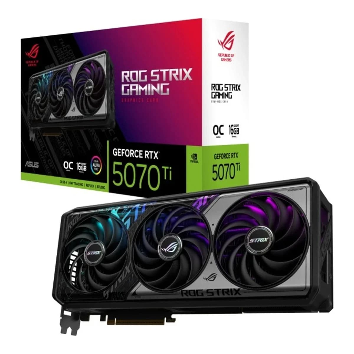 ASUS ROG-STRIX-RTX5070TI-O16G 16GB GDDR7, 256-bit, 2x HDMI, 3xDP