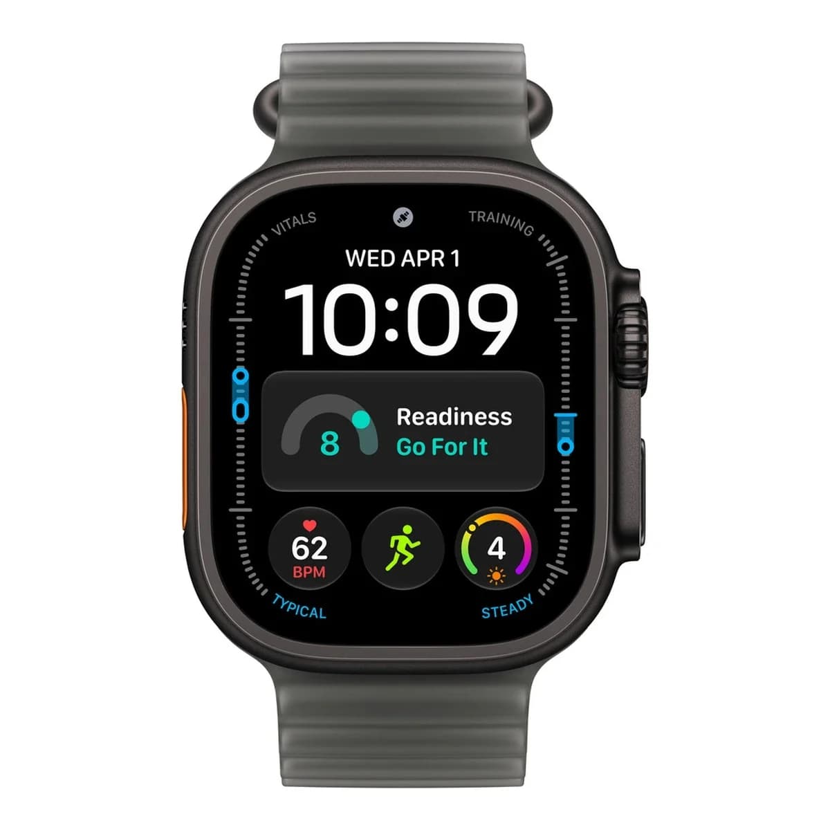 APPLE Narukvica za Apple Watch Ocean Band, 49mm, Translucent Black, Black Titanium Finish