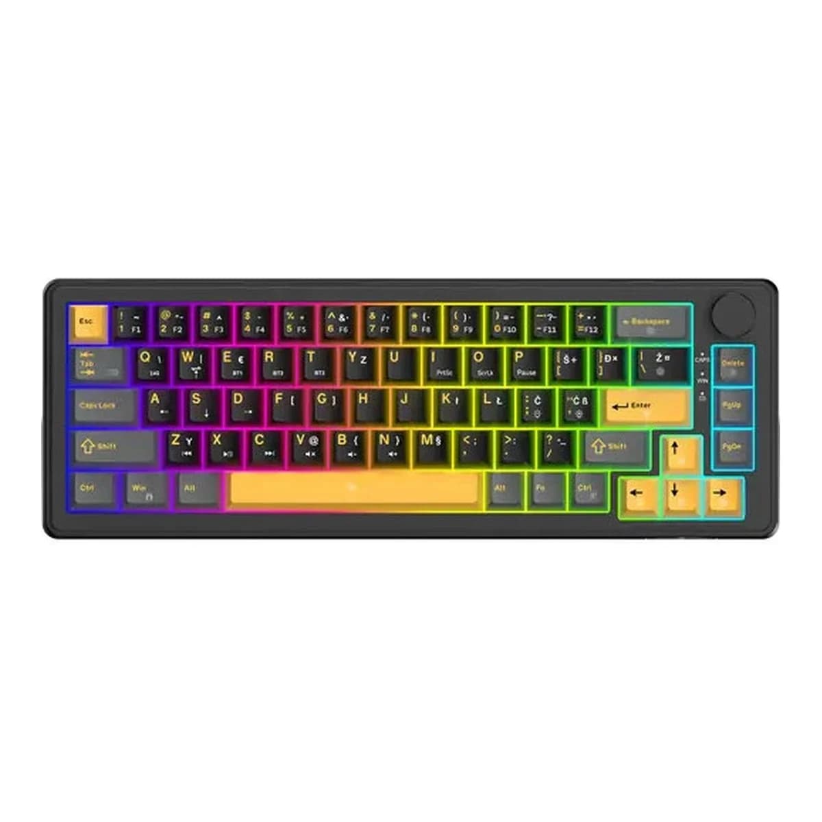 WHITE SHARK Tastatura Mehanicka EXCALIBUR-M, USB, Compact 60%, RGB Backlight, HR Layout