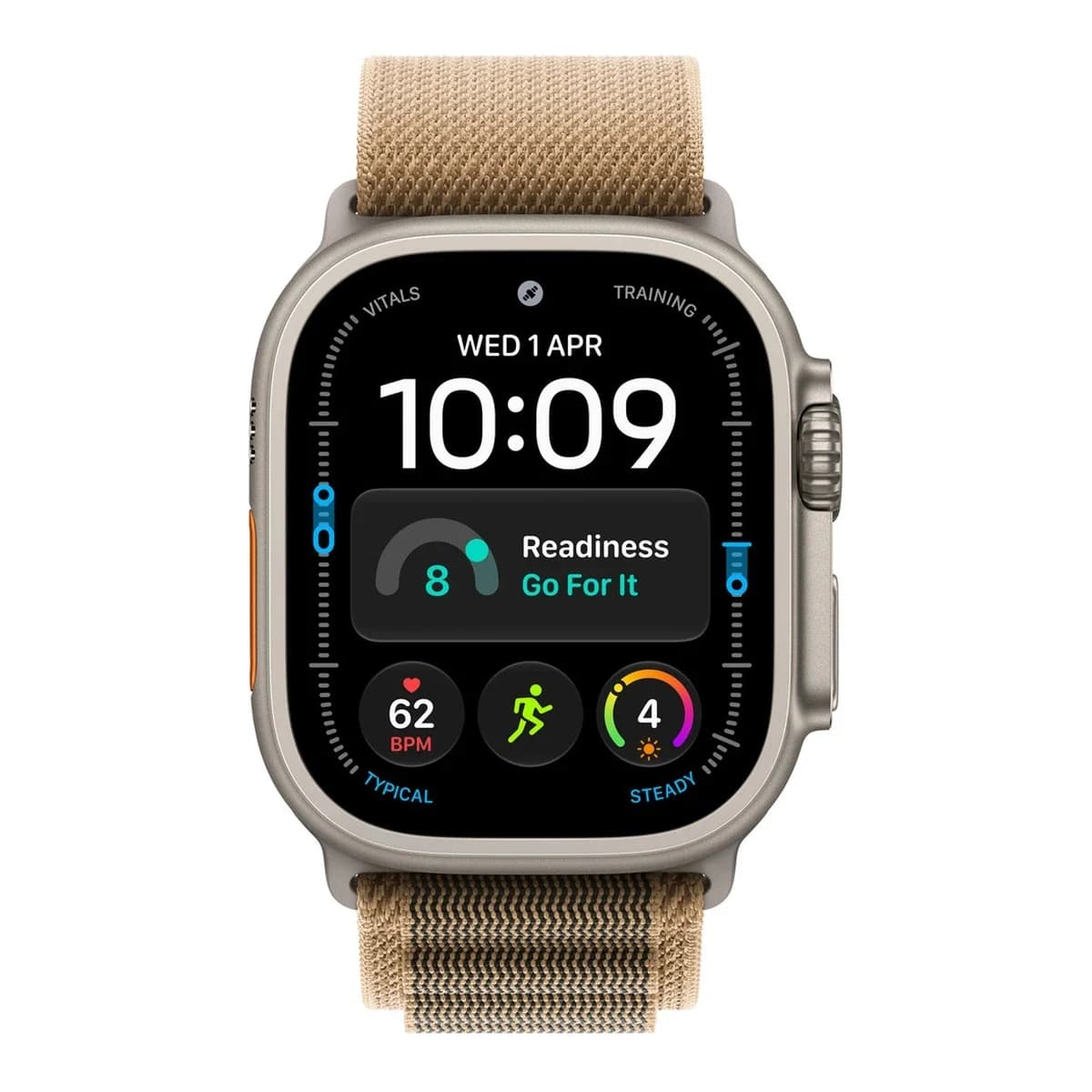 APPLE Remen za Apple Watch Desert Alpine Loop, 49 mm, Large, Natural Titanium Finish