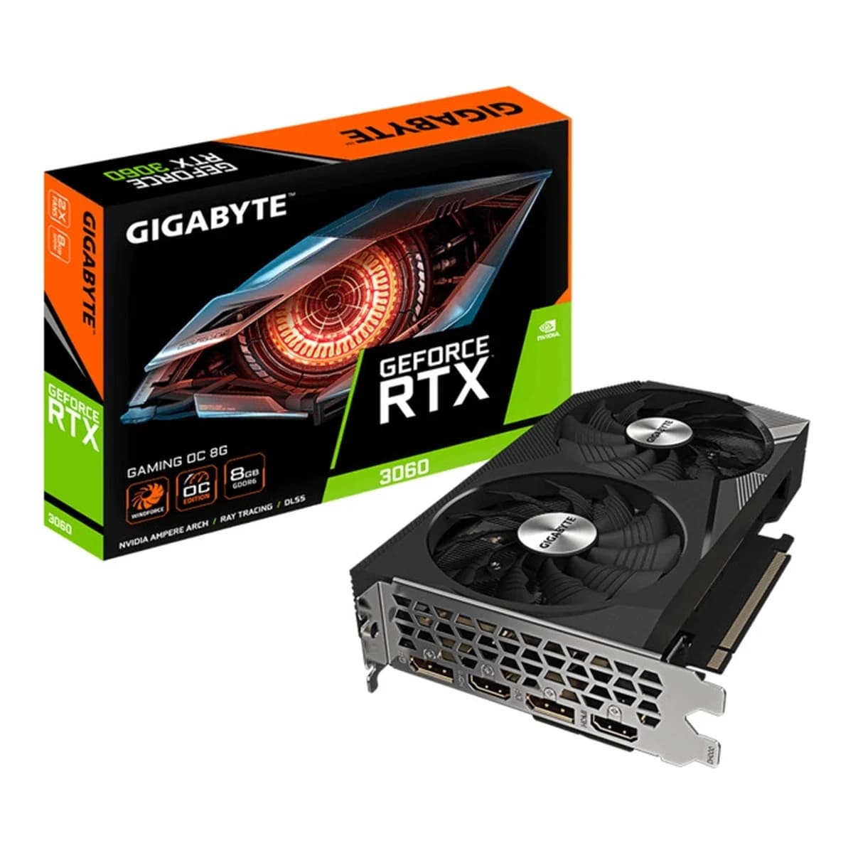 Gigabyte VGA RTX 3060 Gam OC8GB GDDR6 128bit;2xDP, 2xHDMI;