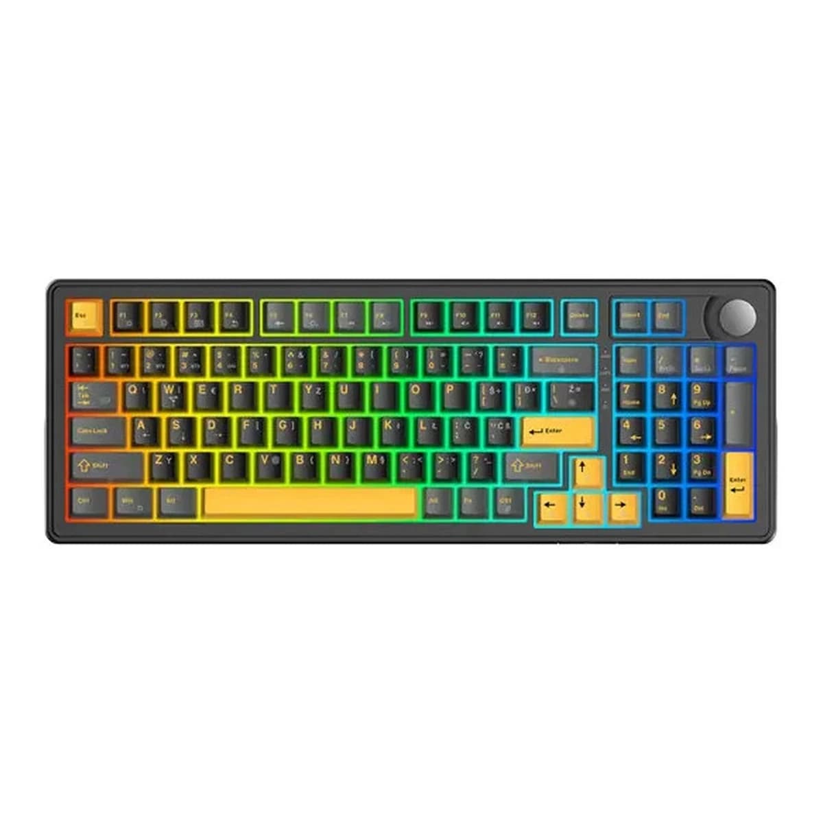WHITE SHARK Tastatura Mehanicka GK-007152 EXCALIBUR L, Bluetooth/USB/2.4GHz, Wine Red Switch, Full Layout, RGB Hot-Swap