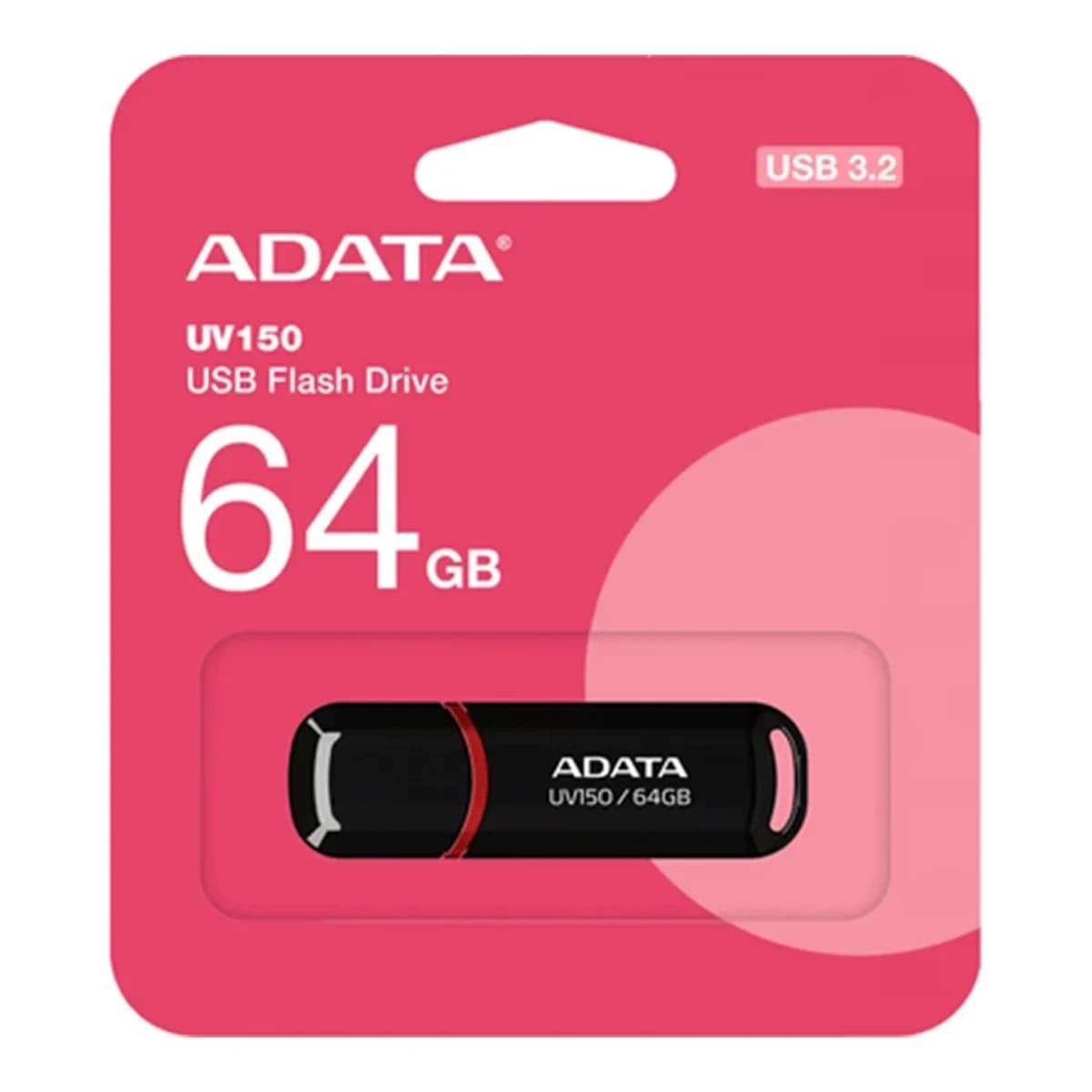 ADATA USB Stik AUV150, 64GB, USB 3.2, Crna