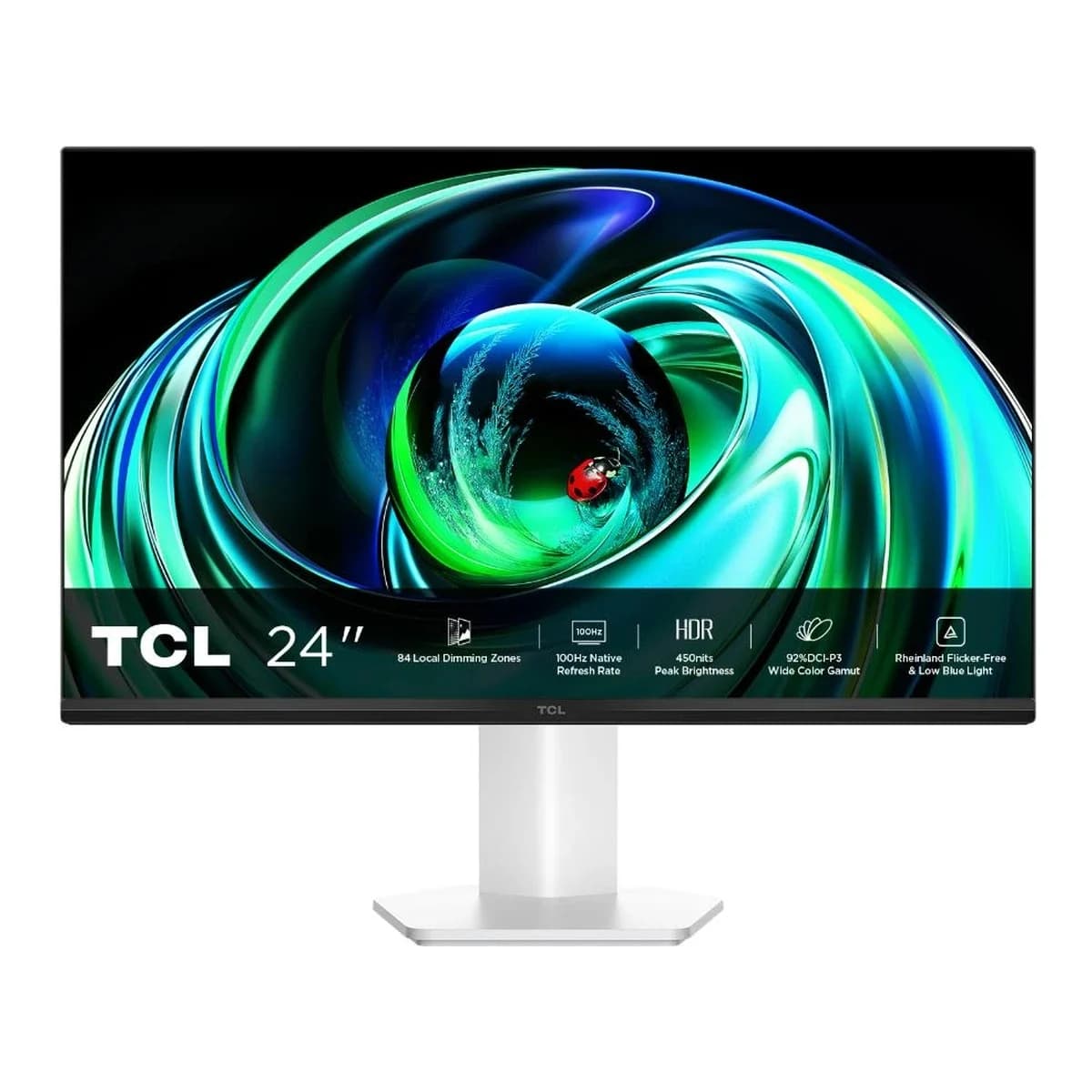 TCL Monitor G54 23.8" Full HD, VA Panel, 100Hz, 5ms, Mini LED, VGA, HDMI, VESA, Bijelo-crni