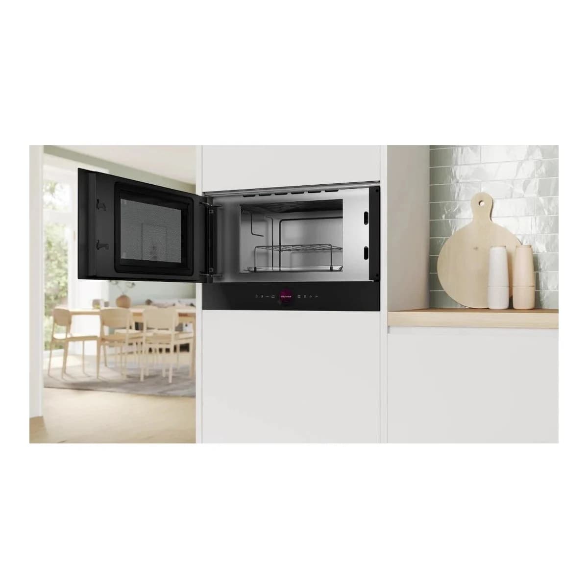BOSCH mikrovalna Serie 8| CRNA,900W,AutoPilot 10, 21l,Roštilj, 90,180,360,600, Boots W